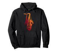 Saxophone Jazz Musician Abstract Sax Instrument Pullover Hoodie