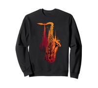 Saxophone Jazz Musician Abstract Sax Instrument Sweatshirt
