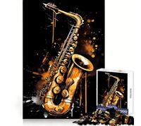 Saxophone Jazz Teenager Jigsaw Puzzles 1000 Pieces Mind Puzzle Casual Relax Image Assembly Heartfelt Gift (50x75cm)