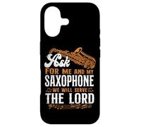 Saxophone Jesus Faith Christian As For Me And My Saxophone Case for iPhone 17