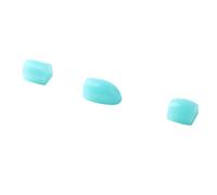Saxophone Key Pad, Soft Silicone Sax Side Button Covers 3PCS Compact Size for Wind Instruments (CC21 Blue)