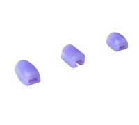 Saxophone Key Pad, Soft Silicone Sax Side Button Covers 3PCS Compact Size for Wind Instruments (CC22 Purple)