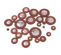 Saxophone Key Repair Essentials Pack Features Multiple Sized Leather Pads to Enhance Your Instrument's Performance (Alto leather pad)