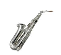 Saxophone Kit Alto Eb Saxophone Sax Silvering Performance Musical Instrument With Case Accessories(Leather)