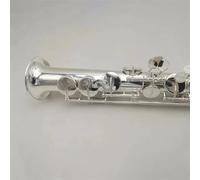 Saxophone Kit Brass Straight Treble Bb Flat Sax Saxophone Woodwind Instrument Natural Shell Key Carve Pattern With Carryi