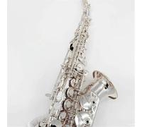 Saxophone Kit Silver Professional Bending Treble Saxophone B Flat Japanese Structure Craft Jazz Instrument(Bag A)