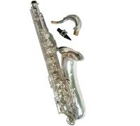 Saxophone Kit Tenor Saxophone Silver Key Silvering Sax Professional Tenor Sax