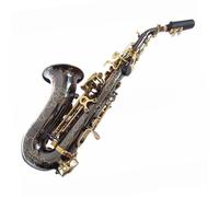Saxophone Kit Treble Saxophone New Black Nickel Gold Standard Brass Sculpture BB Treble Sax Small Curved Pearl Button