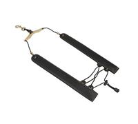 Saxophone Leather Strap Double Straps Foldable Shoulder Strap For Sax Instrument Saxophone Accessories (Color : Bk)