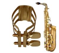 Saxophone Ligature, Alto Sax Fastener Clip, 1.77 x 1.77 inches Multi Functional Mouthpiece Holder, Portable Practice Accessory for Musicians, Performers, Studio Sessions, Gigs