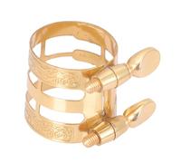 Saxophone Ligature Clip Golden Metal Replacement Accessory | Alto Mouthpiece Use, Easy to Use, Beginner Friendly Fit for Saxophone Lovers