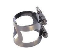 Saxophone Ligature Metal Better Sound Adjustable Durable Safe Reed Mouthpiece Ligature Bracket for Sax Music Lovers (Blue Antique)