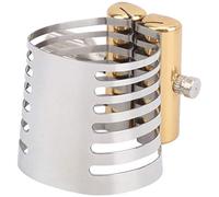 Saxophone Metal Clip, Stainless Steel Ligature Clamp Elegant Decoration, Music Lovers with Noble Color for Flute Head (eat alto)