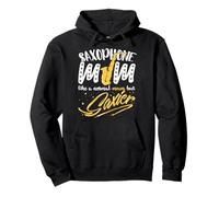 Saxophone Mom Like a Normal Mum But Saxier Marching Band Pullover Hoodie