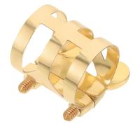 Saxophone Mouthpiece Clip Lacquered Gold General Altos/Tenors Saxophone & Clarinet Bakelite Mouthpiece Ligature Clip Altos Saxophone Mouthpiece Clamp