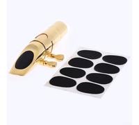 Saxophone Mouthpiece Cushions, 8pcs, Prevent Bite Marks and Protect Teeth, Premium Silicone Material (White 0.8mm)