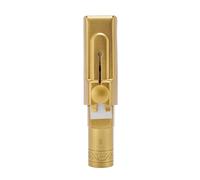 Saxophone Mouthpiece, Gold Plated Alto Saxophone Mouthpiece with Cap for Enhanced Sound Projection