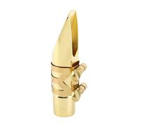 Saxophone Mouthpiece Kit, Brass Alto Sax Mouthpiece Accessories with Cap and Pads for Beginners (5