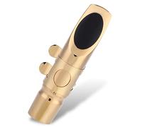 Saxophone Mouthpiece Kit, Professional Eb Alto Sax Saxophone 6C Mouthpiece, Metal with 2 Pads Accessory for Beginner