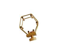 Saxophone Mouthpiece Ligature Soprano/tenor/alto Gold-plated Saxophone Bakelite Mouthpiece Special Clip Accessories Saxophone Parts(Treble)