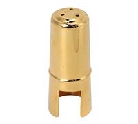Saxophone Mouthpiece Protective Cap, Sax Clarinet Mouth Piece Cover, Lightweight Metal Accessory, Gold Color, Easy to Clean, Extend Service Life (Soprano)