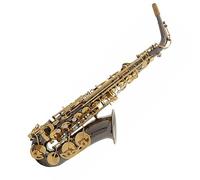Saxophone Musical Instrument Hand-carved Glossy Black Nickel Brass Body Gold-key Sax Alto E-flat Sax Wind Instrument