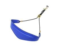 Saxophone Neck Band Cotton Pad Leather Neck Strap Leather Mat Metal Buckle Sax Hanging Belts Saxophone Accessories (Color : Blue)