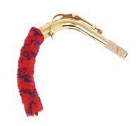 Saxophone Neck Saver - Tenor Cleaning Tool | Sax Brush, Soft Brush Cleaner With Threaded Duster Pad For Bass Alto And Tenor Instruments, Reusable Maintenance Wand For Moisture Removal And Internal Car