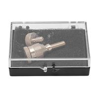 Saxophone Neck Screw, Sax Tightening Screw for Soprano Alto Clarinet, Metal Instrument Accessory with 4mm 5mm Screw Rods, Includes Storage Box for Easy Installation and Maintenance