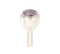 saxophone Neck Screws 135 Heavy by KGUMusic for alto, tenor, soprano, baritone sax for YMH, Keilwerth, Antigua, Buffet, Selmer TS44 (998 Silver Plated, Charoite)