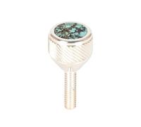 saxophone Neck Screws 135 Heavy by KGUMusic for alto, tenor, soprano, baritone sax for YMH, Keilwerth, Antigua, Buffet, Selmer TS44 (998 Silver Plated, Turquoise)