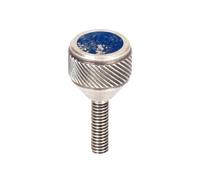 saxophone Neck Screws 135 Heavy by KGUMusic for alto, tenor, soprano, baritone sax for YMH, Keilwerth, Antigua, Buffet, Selmer TS44 (998 Silver Brushed, Lapis Lazuli)