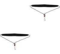 Saxophone Neck Strap Harness 2-Pack - Deluxe Metal Trigger Snap Comfortable Lanyard for Alto Sax