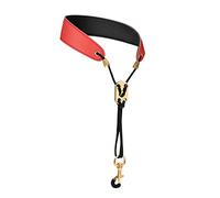 Saxophone Neck Strap Padded Comfortable for Soprano Saxophone Bass Clarinet Red, 45 cm