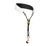 Saxophone Neck Strap Padded Comfortable for Soprano Saxophone Bass Clarinet White, 45 cm