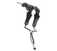 Saxophone Neck Strap - Sax Strap, Ergonomic Design | PU Leather Foldable Saxophone Harness with Confidence, Chest Sax Straps for Baritone Electric Blowpipe Kids Juniors Beginner