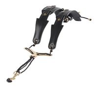 Saxophone Neck Strap - Soft Leather Construction, Lightweight Carrying Function, Ergonomic Support Shape, Secure Hook Attachment | Musical Instrument Accessories for Saxophone, Electric Wind