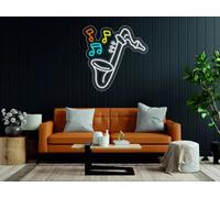 Saxophone neon Sign, Music Jazz - LED Light Neon Sign