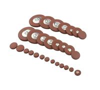 Saxophone Pads Woodwind Instrument Accessories Universal Button Leather Pads For Tenor Alto Soprano Sax Instrument Parts (Color : 28 Pcs Soprano)