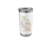 Saxophone Player Abstract Art Stainless Steel Insulated Tumbler