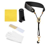 Saxophone Player Cleaning Set Contains Absorbent Cloth Comfortable Strap and Cap Saxophone Accessories Set