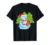 Saxophone Player Jazz Snowman Sax Music Snow Day Holiday T-Shirt