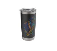 Saxophone Player Saxophone Abstract Art Stainless Steel Insulated Tumbler