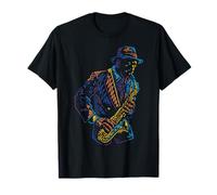 Saxophone Player Saxophone Abstract Art T-Shirt