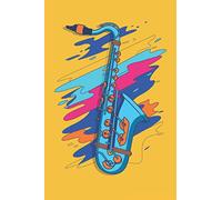 Saxophone Pop Art Notebook: College Ruled Notebook | Journal | Perfect Gift for Saxophone Lovers