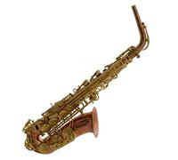 Saxophone Professional Bare Copper Polished Gold Key Alto E-flat Saxophone Woodwind Instrument With Case