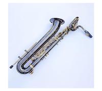 Saxophone Professional Baritone Saxophone Brass Tube Unique Black Nickel Plated Instrument Sax With Case Mouthpiece