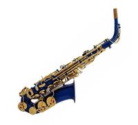 Saxophone Professional Brass Body Blue Lacquer Gloss Finish Alto Saxophone Woodwind Instrument In E-flat