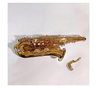 Saxophone Professional Brass Gold Lacquer Saxophone Wind Instruments Hand Engravings Sax For Adult Beginner