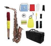Saxophone Professional Red Bronze Bend Eb E-flat Alto Saxophone Carve Pattern With Case Gloves Straps